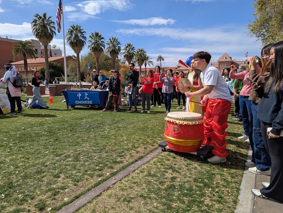 EAS Festival 2025 - Crowd watching Lion Dance performance